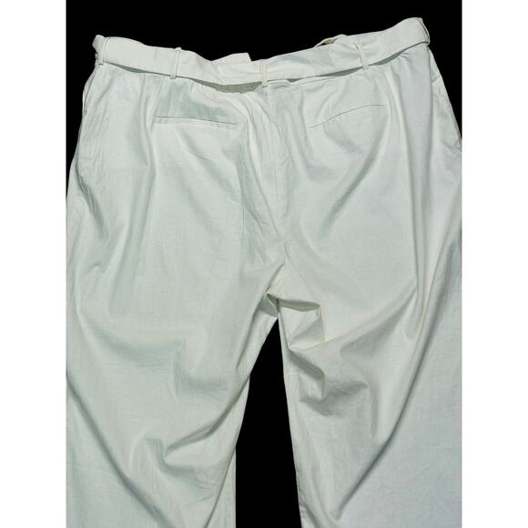 Lane Bryant Wide Leg Linen Blend Pants 28R White Pants NWT‎ - Picture 4 of 7